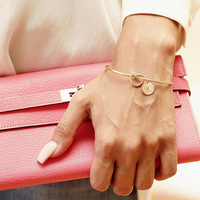 Gepersonaliseerde liefdesknoop mode sieraden armbanden bangles gouden verstelbare legering bruidsmeisje cadeau Valentijnsdag bangles sieraden vrouwen
