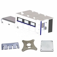 Unité laser CNC BLFD6025 à couverture intégrale avec refroidissement par eau, fonctionnement automatique, prise en charge DXF DWG pour la fabrication industrielle de tôles métalliques