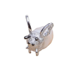 Accesorio de Plata S925 con Orificio Pasante para Colgante de Abeja, Soporte para Colgante de Avispa Barroco de 6mm, Soporte para Cuentas Chapado en Oro para DIY - Product Image 5