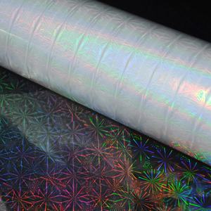 330mm*200m 3D Fireworks Hologram Transparent PET BOPP Hot Thermal Lamination Film Roll Soft Hardness Holographic Transparence - Product Image 5