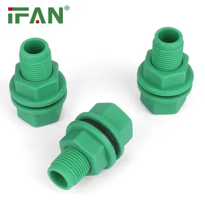 IFAN管道配件PPR管件耐用PN25水压绿色水箱连接PPR配件