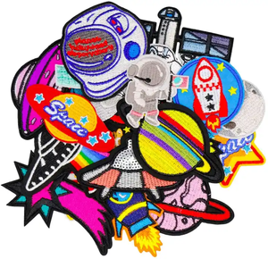 Phim hoạt hình thêu chuột vá bán buôn quần áo Sticker <span class=keywords><strong>sequin</strong></span> vá thêu vá giấy chứng nhận nhà máy nhãn - Product Image 1