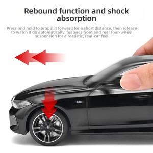 HMB Serie 3 325Li <span class=keywords><strong>Auto</strong></span> Giocattolo in Lega Pressofusa per Bambini con Porte Apribili, Meccanismo Pull-Back, Effetti Luminosi e Sonori, Scala 1:24 - Product Image 4