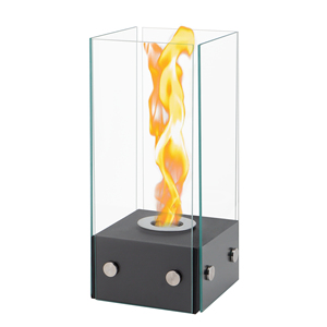 <span class=keywords><strong>Chimenea</strong></span> Moderna de <span class=keywords><strong>Bioetanol</strong></span> con Cubierta de Vidrio Cuadrada <span class=keywords><strong>Negra</strong></span> y Diseño Espiral de Vidrio en Cuatro Lados para Uso en Interiores/Exteriores - Product Image 2