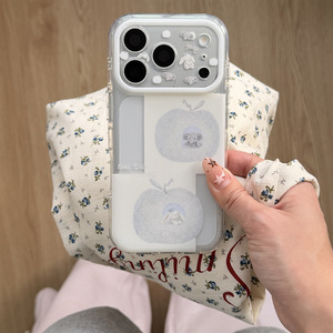 เคสโทรศัพท์สองชั้นลายกระต่ายช้างสีฟ้าเทาน่ารักสำหรับ iPhone 15 16 17 PRO MAX - Product Image 1