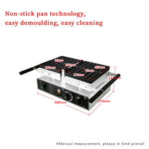 Máquina para hacer gofres belga comercial eléctrica rotativa <span class=keywords><strong>de</strong></span> gran venta, equipo antiadherente para aperitivos <span class=keywords><strong>de</strong></span> acero inoxidable para uso en restaurante doméstico - Product Image 2