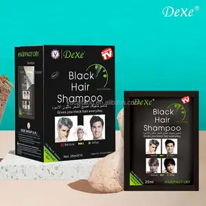בסיטונאות dexe צבע לשיער שמפו קבוע-מכירה לוהטת yucaitang Dexe מהיר שחור מחשיך צבע לשיער שמפו