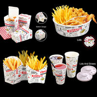 Emballages personnalisés pour poulet frit à emporter, emballages jetables pour frites et burgers, recyclables, durables, avec gaufrage