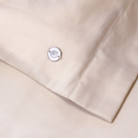 Prêt à expédier luxe Olive 100% coton biologique teinture botanique drap de lit plat tissé maison hôtel housse de couette taie d'oreiller ensemble de literie
