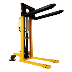HUGO 2 Ton 3ton Hydraulic Hand Stacker Manual Pallet Forklift With Foot Pedal