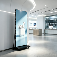 Écran LED portable sur pied, pliable, pour utilisation en intérieur/extérieur, magasins de détail, centres commerciaux, expositions