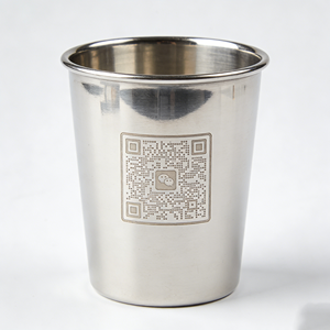 Seven 16 oz 500ml Single Wall Stainless Steel Camping Glass Coffee Beer Pint Cup Stackable Metal Drinking Cups Cocktail Beverage - Product Image 1