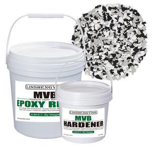 LSY 2:1 100% Solides Époxy Barrière Contre l'Humidité et les Vapeurs (MVB) avec des Flocons <span class=keywords><strong>de</strong></span> Mélange Domino <span class=keywords><strong>de</strong></span> 1/4 po pour le Revêtement <span class=keywords><strong>de</strong></span> <span class=keywords><strong>Sol</strong></span> <span class=keywords><strong>en</strong></span> Béton <span class=keywords><strong>de</strong></span> <span class=keywords><strong>Garage</strong></span> - Product Image 1