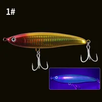 Leurre flottant de surface 140mm 67g pour pêche en eau salée, leurre dur pour gros gibier, pêche à la traîne, thon, bar, poisson-chat, eau douce