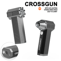 Ventilateur miniature puissant Crossgun 130000 tr/min, batterie, charge USB, ventilateur électrique portable, souffleur d'air