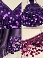 LEIXUSI 17cm Bordure en dentelle à paillettes en polyester, franges brillantes pour vêtements, accessoires de rideaux, vente en gros