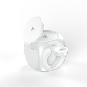 Estación de Carga Multifuncional Inalámbrica Magnética Plegable para Escritorio, Cubo Mágico de la Suerte 3 en 1, Cargador Inalámbrico Rápido de 15 W - Product Image 3