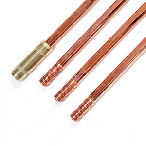 Chinesischer Hersteller Großhandel Günstiger Preis Gewindekupfer-Stahlverbund-Erdungsstab Maßgefertigter Kupfer-Stahl-Verbindungselektrode - Product Image 4