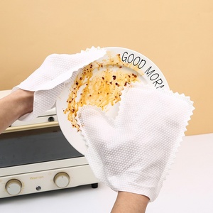 Gants et mitaines de dépoussiérage réutilisables en microfibre blanche douce, chiffon artisanal double face pour essuyages et dépoussiérage, lot de 100 pièces - Product Image 4