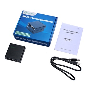 Lekuo External USB 3.0 to 4-Ports Gigabit <b>Ethernet</b> <b>Adapter</b> RTL8153 Chipset Wired for Desktop/Servers & Embedded Systems Stock US - Product Image 5