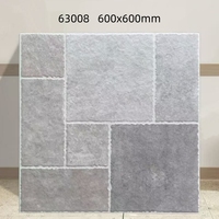 Carrelage en céramique mat antibactérien antidérapant de style rustique moderne de la campagne française 600x600mm pour café, supermarché, salle de bain