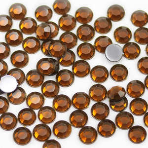 Diamantes de imitación de cristal SS6, 8, 10, 12, 16, 20, 30, marrón, en las transferencias para planchar, cristal Strass para vestido de novia - Product Image 1