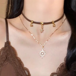 Exquisitos Collares de Mariposa Vintage para Mujer, Colgante de <span class=keywords><strong>Sol</strong></span> Maillard, Cadena para Clavícula, Joyería - Product Image 3