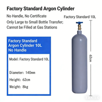 Bouteille de gaz argon industrielle Chun Miao d'occasion, acier sans soudure de haute qualité pour usage de construction, pression 15 MPa, volume 6 m, garantie 3 ans