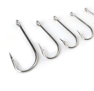 Sea fishing hook size 2#~20# high carbon steel long handle with barb mustard fishing hooks