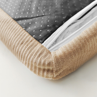 Sofá Cama Ortopédico de Lujo XL Grande de Felpa para Perro y Gato al por Mayor con Funda Extraíble y Base Antideslizante