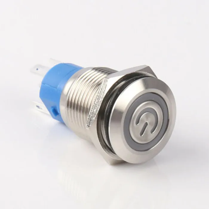 12mm 12V LED Switch Metal Push Button Switch Latching and Momentary ON/Off Push Button wtih 4Pins