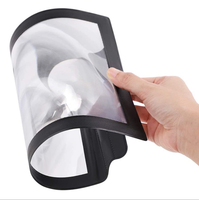 Wholesale 3X Handheld Soft A4 Old Man Plane Console Reading Magnifier Portable Ultra-thin PVC Fresnel Magnifying Glass