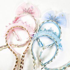 Elsa Anna nastro cubico capelli intrecciati parrucca femminile fascia per bambini giorno dei bambini casa capelli coniglio fascia per bambini - Product Image 1