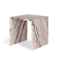 Vente en gros de tables d'appoint de luxe pour le salon table d'appoint de salon table d'appoint de lit Calacatta en marbre naturel