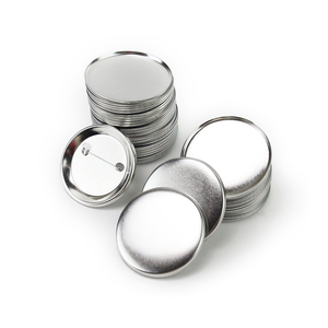 Di buona qualità in metallo distintivo in metallo bottone di latta semplice perno bianco 25mm 38mm 44mm pulsante distintivo Pinback - Product Image 2