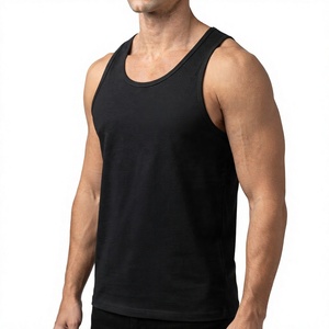 Black Spandex/Polyester Breathable <b>Knitted</b> Sporty Collarless Tank <b>Top</b> for Women <b>Sleeveless</b> Workout Muscle Shirt Custom Front - Product Image 3