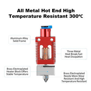 YouQi mise à niveau haut débit Ender 3 Hotend tout métal noyau chauffant en céramique Hotend convient à Ender3/ Pro/<span class=keywords><strong>V2</strong></span>/Max <span class=keywords><strong>CR10</strong></span> - Product Image 2