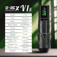 Chine pas cher V1s 1600mAh 3.5mm course pistolet à tatouer 1600mAh moteur puissant professionnel sans fil tatouage stylo Machine pour les débutants
