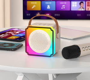 ลำโพงไมโครโฟนพกพาคุณภาพสูง ของขวัญส่งเสริมการขายสำหรับคาราโอเกะเด็ก, คาราโอเกะครอบครัว, ลำโพงคู่ - Product Image 5