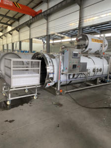 Autoclave à vapeur de nourriture en conserve de thon/Machine à riveter pour bocaux en verre/pochettes sous vide - Product Image 4