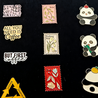 Kustomisasi lencana Panda logam, kustomisasi lencana logo, kustomisasi bros kreatif sesuai selera berdasarkan gambar