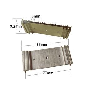 ฮีทซิงค์อะลูมิเนียม Melt Eruption ขนาด 85 มม. x 9.2 มม. สำหรับ SCR MOSFET ระบายความร้อนด้วยน้ำ โปรไฟล์ระบายความร้อนอิเล็กทรอนิกส์ - Product Image 1