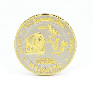 Không có thiết kế tối thiểu 2D 3D logo kim loại Titan tiền xu lưu niệm vàng xu vàng tiền xu collectables - Product Image 2