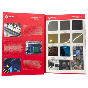 <span class=keywords><strong>Livre</strong></span> d'échantillons de couleurs de matériaux en acier inoxydable personnalisé - Product Image 3