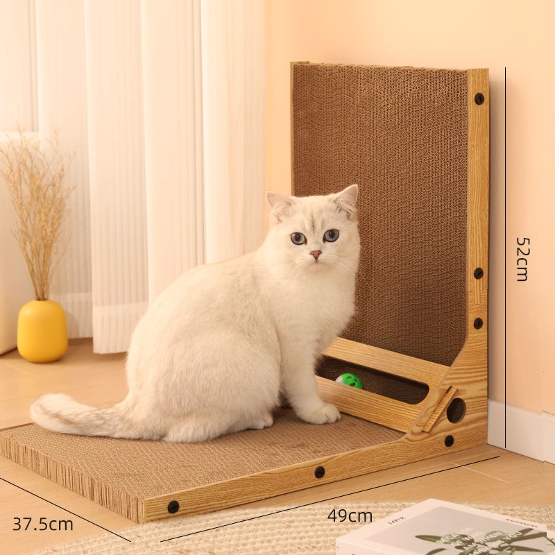 Tabla rascadora para gatos en ángulo recto