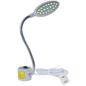 재봉틀 빛 (21LEDs) 다기능 일 램프 자석 설치 기초를 가진 가동 가능한 거위 목 모양의 관 램프