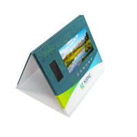 Brochure vidéo sur écran LCD Carte de voeux vidéo d'invitation numérique