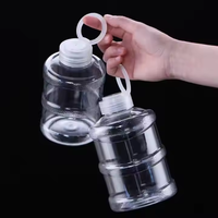 Bouteille en plastique transparente de 700 ml en PET, jetable, avec bouchon à vis, pour thé au lait, boissons et eau minérale, vente en gros