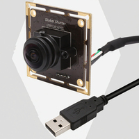 Module de caméra USB monocouche 720P 120fps à obturateur global, module de webcam UVC Fisheye OV9281 pour la prise de vue haute vitesse