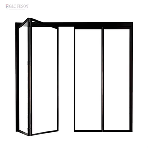 Puertas Plegables de Vidrio Templado con Aislamiento Térmico y Acústico Estilo Nórdico Fuson, Puertas Plegables Tipo Acordeón para Patio y Balcón - Product Image 3